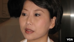 民进党立委陈亭妃(美国之音申华拍摄)