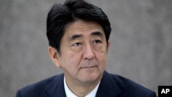 日本首相安倍晉三 (資料圖片)