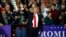 U.S. President Donald Trump waves after a campaign rally in Washington Township, Michigan, April 28, 2018.