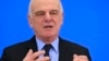 David Nabarro, candidate for director general of the World Health Organization, attends a news conference at WHO headquarters in Geneva, Switzerland, Jan. 26, 2017. 