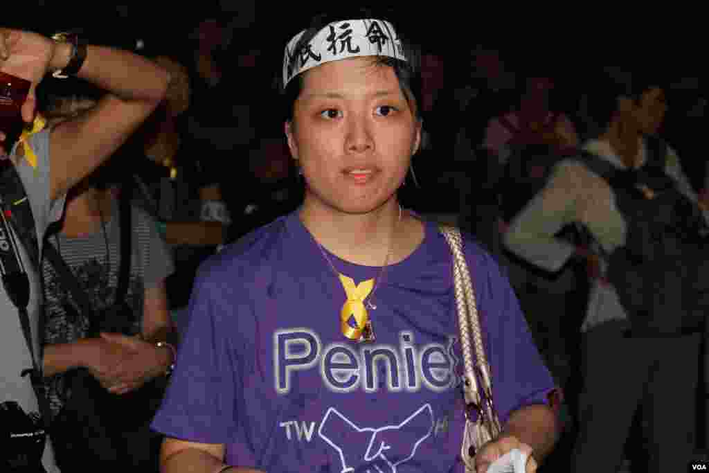 和平佔中運動舉行啟動佔中運動公民抗命集會（美國之音海彥拍攝）