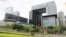 香港岛添马公园附近的特区行政长官办公室，政府总部及立法会综合大楼 （美国之音记者申华拍摄）