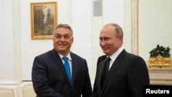 Виктор Орбан и Владимир Путин (архивное фото)