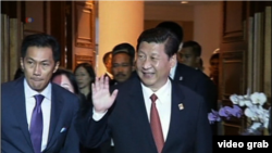 習近平出席東盟會議 (視頻截圖)