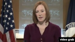 美國國務院發言人莎琪 (視頻截圖)