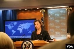 美国国务院发言人卢岚(张蓉湘拍摄)