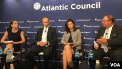 大西洋理事會網絡安全研討會（美國之音鍾辰芳拍攝）