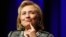 FILE - Former U.S. Secretary of State Hillary Clinton reacts to a question as she discusses her new book "Hard Choices: A Memoir" at George Washington University in Washington, June 13, 2014. 