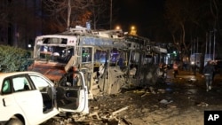 2016年3月13土耳其安卡拉發生爆炸的現場