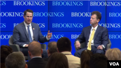 麻薩諸塞州聯邦眾議員穆爾頓2019年2月12日在布魯金斯學會發表演說。