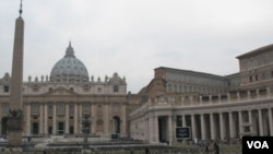 梵蒂冈圣彼得大教堂 (美国之音申华拍摄)