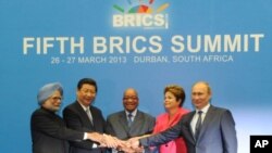 金砖五国2013年在南非举行峰会（资料照片）