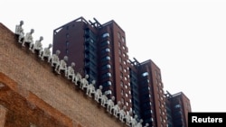 北京一个住宅区的公寓楼