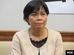 执政党国民党立委杨丽环（美国之音张永泰拍摄）
