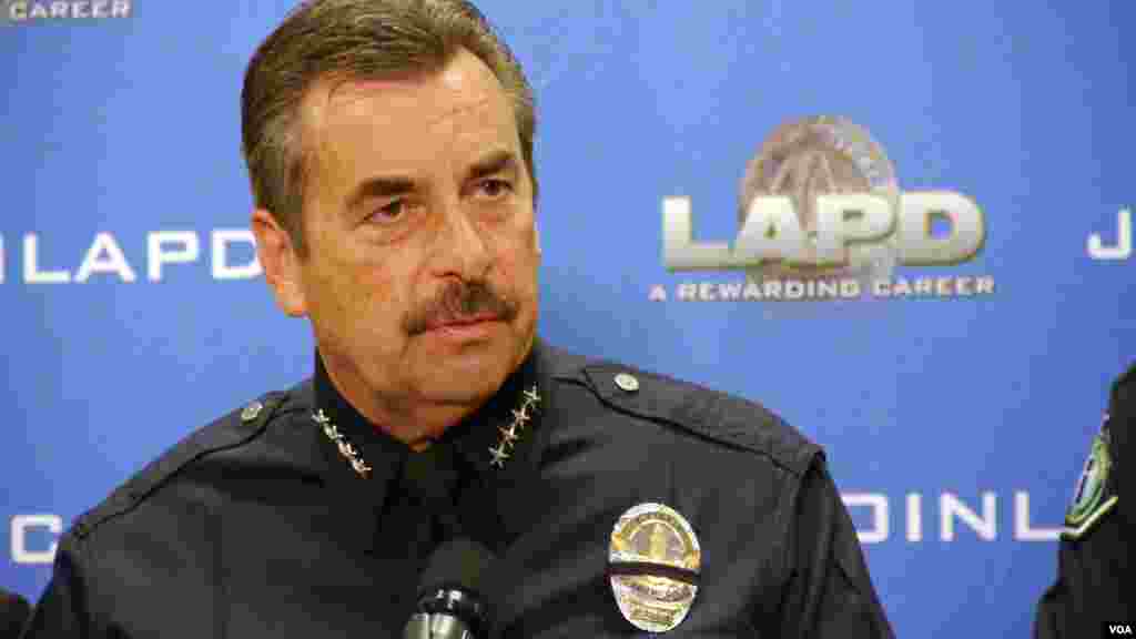 洛杉矶市警长贝克(美国之音国符拍摄)