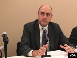 德国马歇尔基金会资深研究员杰米·弗莱(美国之音钟辰芳拍摄)