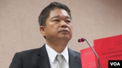 台湾在野党民进党立委蔡煌琅(美国之音张永泰拍摄)