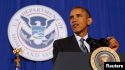 奥巴马总统在国土安全部阐述联邦预算案