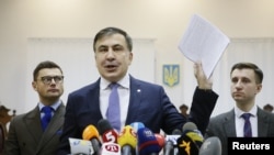 资料照：格鲁吉亚前总统萨卡什维利