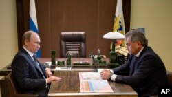 Владимир Путин и Сергей Шойгу