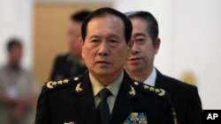 中國國防部長魏鳳和（美聯社2018年6月18日）