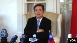 台湾驻美代表金溥聪 (美国之音钟辰芳拍摄）