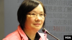 国民党籍立委罗淑蕾1月10日在立法院(美国之音申华摄影)