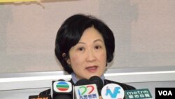 香港特首參選人葉劉淑儀 (美國之音湯惠芸)