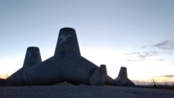 Противотанковые заграждения под Мариуполем