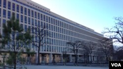 FILE - The U.S. Department of Education in Washington, D.C.