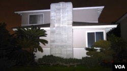 被指为比特币创造者中本聪在洛杉矶县的住宅外观 (美国之音 国符拍摄)