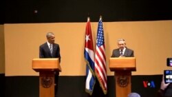 2016-03-22 美國之音視頻新聞: 美古領導人贊揚進步但承認分歧