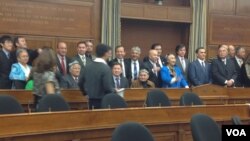 维吾尔人庆祝东突国庆日(美国之音 杨晨拍摄)