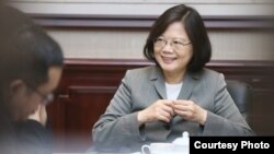 蔡英文接受台灣《自由時報》採訪（摘自蔡英文臉書）