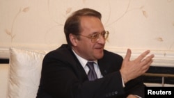 俄羅斯外交部副部長波格達諾夫(資料圖片)