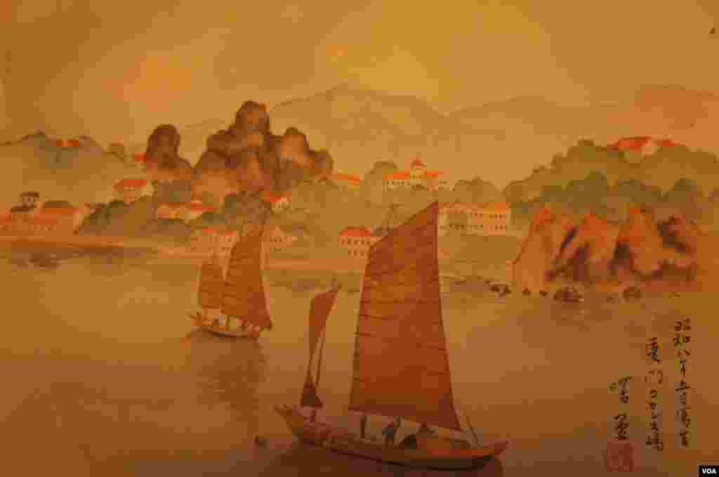 這10張畫譜中，日期最早的就是這幅“廈門鼓浪嶼”，署明“昭和八年（1934年）五月寫生”