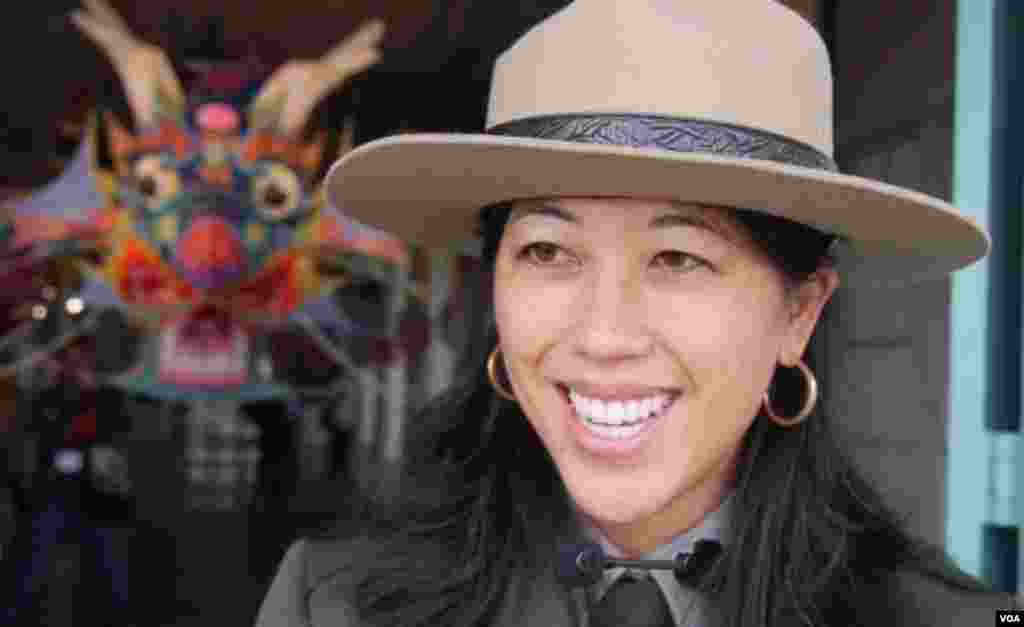 国家公园官员米歇尔·季（美国之音国符拍摄）