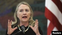 前美国国务卿希拉里·克林顿。