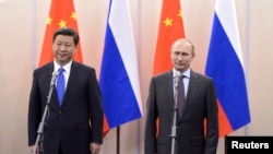 中國國家主席習近平和俄羅斯總統普京（資料照片）