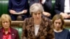 英国首相特蕾莎·梅12号到议会下院讲话