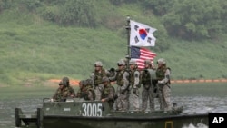 美国与韩国军队2013年5月举行的联合军演（美联社）