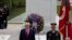 President Donald Trump stands after placing a wreath at the Tomb of the Unknown Soldier in Arlington National Cemetery, in honor of Memorial Day, Monday, May 25, 2020, in Arlington, Va. (AP Photo/Alex Brandon)