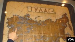 古拉格集中营分布图(美国之音白桦拍摄) 