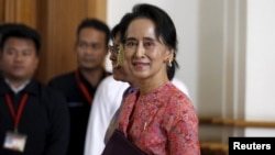 缅甸民盟领导人昂山素季（资料照）