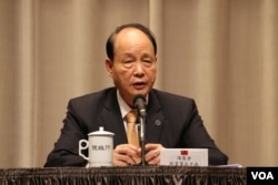 海基会董事长林中森(美国之音杨明拍摄)