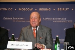 前美国在台协会台北办事处处长包道格(美国之音钟辰芳拍摄)