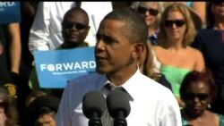 2012-10-24 美國之音視頻新聞: 奧巴馬羅姆尼盡力爭取未作決定選民