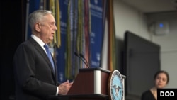 美防长马蒂斯2018年1月19日发表讲话（美国国防部）