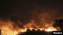 天津塘沽港爆炸現場 (一)