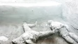 An gano kasusuwan abin da ake zaton wani attajiri ne da bawansa da ke tserewa daga dutse mai aman wuta na Vesuvius bayan kusan shekaru 2,000